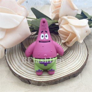 Patrick Star แฟลชไดรฟ์ซิลิโคน USB 2.0 ความเร็วสูง 1GB 2GB 4GB 8GB 16GB 32GB 64GB 128GB 2TB