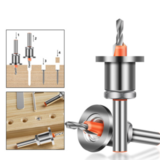 8mm Shank Adjustable Countersink Drill Bit Carpentry Reamer Chamfer Screws Hole Tool Woodworking Wood Drilling Milling Cutter