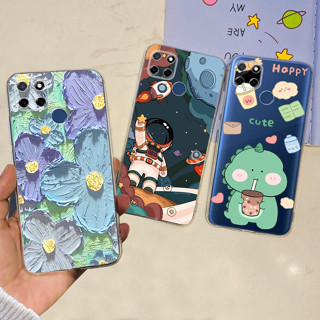 เคสโทรศัพท์มือถือ ซิลิโคนนิ่ม ลายนักบินอวกาศ 6.5 นิ้ว สําหรับ Realme C12 C25 C25S RMX3195 2023