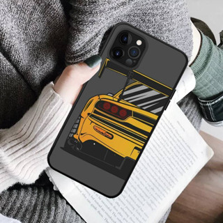 Jdm เคสโทรศัพท์มือถือ ซิลิโคนนิ่ม กันกระแทก ลายการ์ตูนรถสปอร์ตญี่ปุ่น JDM สําหรับ iPhone 13 pro max 13 mini