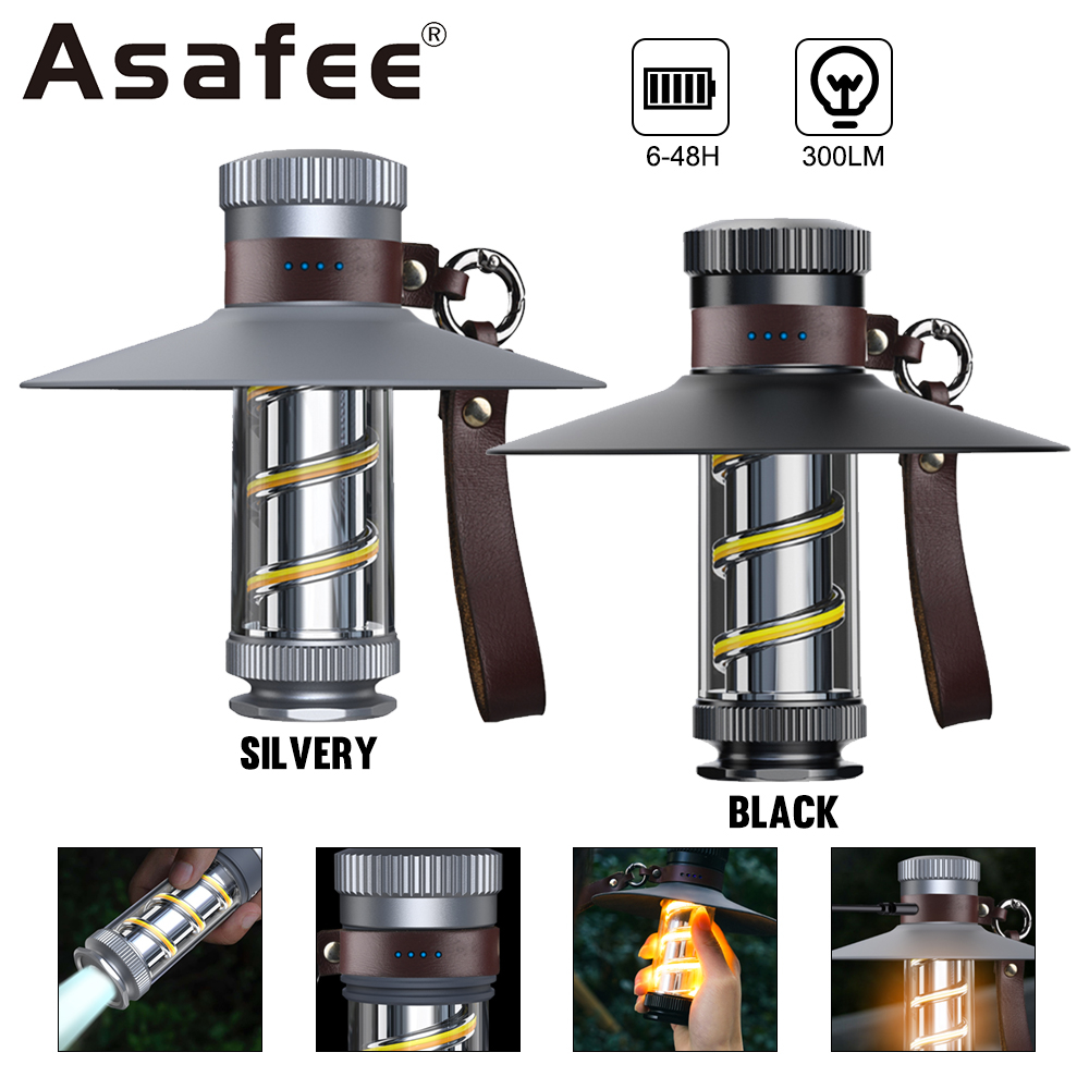 Asafee KXK-818 ไฟฉาย LED แบบพกพา ชาร์จไฟได้ กันน้ํา สําหรับตั้งแคมป์กลางแจ้ง