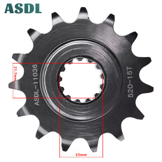 Asdl 520 เฟืองโซ่ด้านหน้า 15T สําหรับ Kawasaki Z750 ZR750 2004-2011 Z750 R 2011-2012 Z800 ZR800 2013-2016 520-15T 520 15T