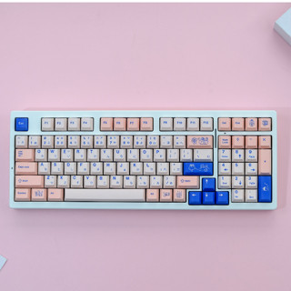 Gmk POCO ปุ่มกดคีย์บอร์ด 129 คีย์ PBT DYE-SUB สําหรับคีย์บอร์ด Mechanical