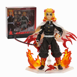 ฟิกเกอร์ Figma ขนาด 14 ซม. #553 โมเดลฟิกเกอร์ Demon Slayer Kyojuro Rengoku Kimetsu No Yaiba 508-DX Nezuko ของเล่นสําหรับเด็ก