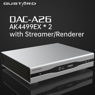 Gustard DAC-A26 ตัวถอดรหัสเครือข่ายสะพานสาย แบบคู่ AK4499EX MQA