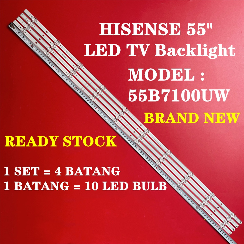 (ใหม่ 1 ชุด) 55B7100UW Hisense 55 นิ้ว LED TV Backlight / Lamp TV 55B7100