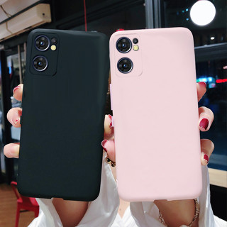 เคสโทรศัพท์มือถือ ซิลิโคนนิ่ม เนื้อแมตต์ สีแคนดี้ สําหรับ OPPO Reno7 5G CPH2371 Reno 7 5G