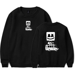 MC Marshmello เสื้อกันหนาว ผ้าฝ้าย ลาย สไตล์ฮิปฮอป สตรีท ขนาดใหญ่ ไซซ์ สําหรับผู้ชาย และผู้หญิง Big Size XXS-4XL 334