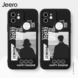 Jeero เคสคู่ เคสไอโฟน คู่รัก กันกระแทกซิลิโคนนุ่มการ์ตูนน่ารักตลก เคสโทรศัพท์ Compatible for iPhone 15 14 13 12 11 Pro Max SE 2020 X XR XS 8 7 6 6S Plus พลัส HFE2575