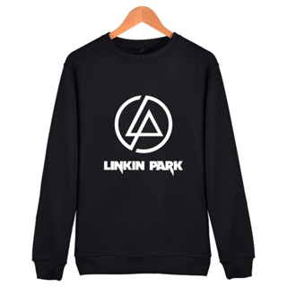 Linkin Park เสื้อกันหนาว คอกลม ผ้าฝ้าย สไตล์ฮิปฮอป พลัสไซซ์ สําหรับผู้ชาย และผู้หญิง 4XL 1972A