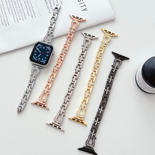 สายนาฬิกาข้อมือสเตนเลส สําหรับ Watch Series 7 6 SE 5 45 มม. 41 มม. iWatch 4 3 2 1 44 มม. 40 มม.