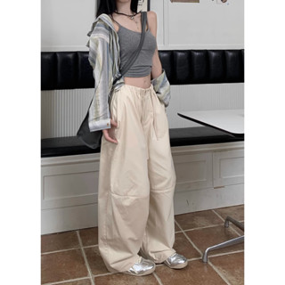 Japanese three-dimensional curved elastic waist drawstring egg shaped pants with waistband for slimming casual Harlan pants