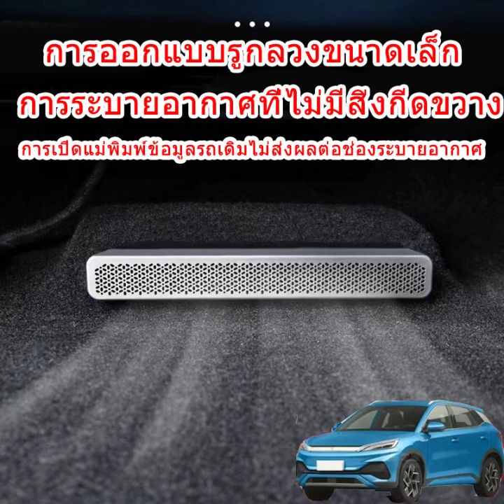 ZLWR BYD ATTO3 หยวน PLUS ที่นั่งรถช่องระบายอากาศฝาครอบกันฝุ่นโลหะช่องระบายอากาศฝาครอบกันฝุ่น BYD ATTO3 รถอุปกรณ์เสริมการปรับเปลี่ยนภายใน