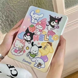 Melody &amp; Kuromi เคสไอแพด ลายการ์ตูน iPad Gen 7/8/9 10.2 /  Mini 1 2 3 4 5 / iPad 2 3 4 / iPad Pro 9.7 Air1 Air2 / iPad Pro 10.5 Smart Case