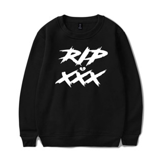 Plus Size RAP XXXTentacion เสื้อกันหนาว ผ้าฝ้าย สไตล์ฮิปฮอป สตรีท พลัสไซซ์ สําหรับผู้ชาย และผู้หญิง XXS-4XL 383B