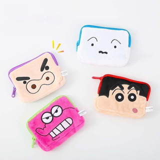 กระเป๋าใส่เหรียญ แบบนิ่ม อเนกประสงค์ ลายการ์ตูนชินจัง ขนาดเล…