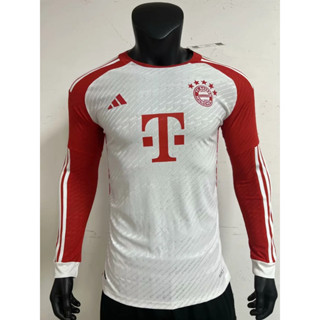 เสื้อกีฬาแขนยาว ลายทีม Bayern 2023/2024 ชุดเหย้า สําหรับผู้ชาย