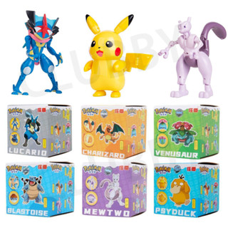 12 ชนิด โปเกบอล Pikachu Charizard Action Figure Pokemon Elf Ball น่ารักโมเดลของเล่นเด็ก