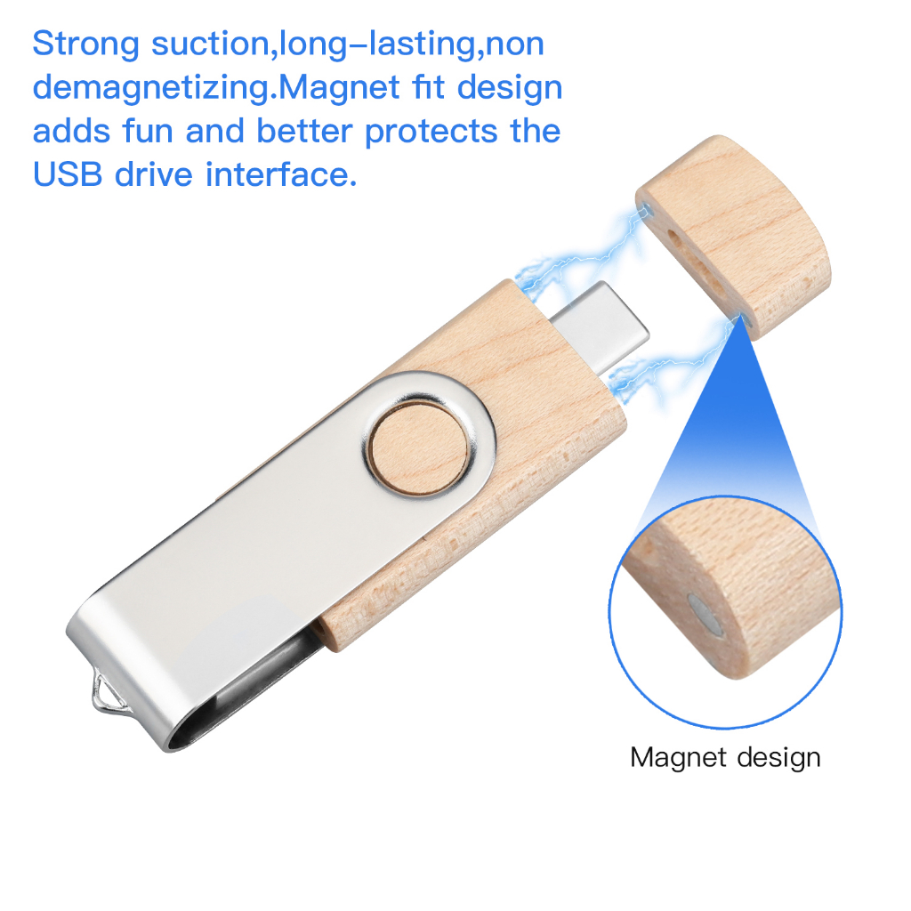 แฟลชไดรฟ์ OTG 2TB type-c USB type c Andriod ความเร็วสูง ของแท้ 3 in 1