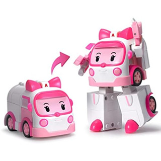 ฟิกเกอร์หุ่นยนต์ Transforming Robot Ambulance ของเล่นสําหรับเด็ก