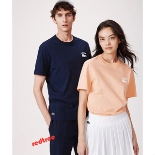 Lacoste เสื้อยืด คอกลม แขนสั้น แฟชั่นสําหรับผู้ชาย