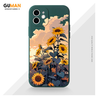 GUMAN เคสไอโฟน เคสซิลิโคนนุ่มกันกระแทกลายการ์ตูนน่ารักตลก เคสโทรศัพท์ สีดำ Compatible for iPhone 15 14 13 12 11 Pro Max SE 2020 X XR XS 8 7 6 6S Plus xsmax 6splus 7plus 8plus พลัส XYM2288