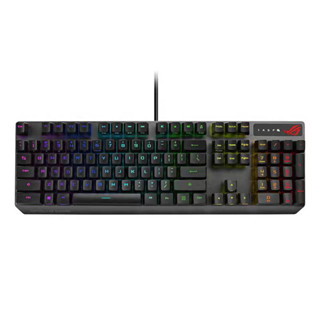 Asus ROG RX PBT คีย์บอร์ดออปติคอล มีสาย E-sports แกนสีฟ้า สําหรับเล่นเกม IP57 สีดํา