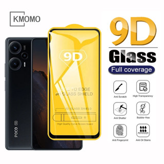 9D กระจกนิรภัยสำหรับ Xiaomi POCO F5 X5 Pro M5 M5s X3 NFC F3 M3 X4 M4 F4 GT F2 Pro F1 C40 เต็มกาวเต็มฝาครอบปกป้องหน้าจอ