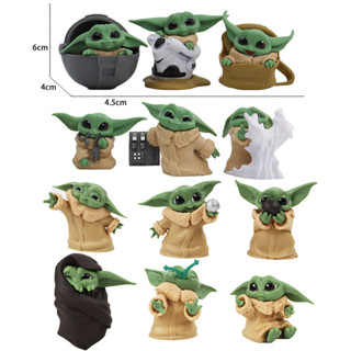 โมเดลฟิกเกอร์ PVC รูปดิสนีย์ Star Wars Yoda Baby Ball Dagobah Q Version 6 ชิ้น ต่อชุด สําหรับตกแต่งเค้ก