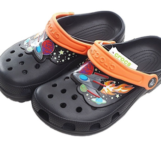 รองเท้าแตะ Crocs พื้นนิ่ม กันลื่น ลายการ์ตูน เหมาะกับเดินชายหาด สําหรับเด็กผู้ชาย และเด็กผู้หญิง