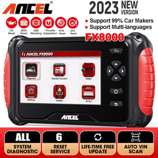 Ancel FX8000 เครื่องสแกนเนอร์วินิจฉัยรถยนต์ Obd2 Odb2 OBDII ECU แบบมืออาชีพ