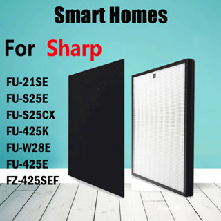 [พร้อมส่ง] ไส้กรองเครื่องฟอกอากาศ Sharp FU-21SE FU-S25E FU-S25CX FU-425K FU-W28E FU-425E FZ-425SEF KJF150SA W FUS25E KJF150SAW