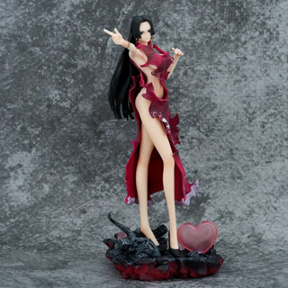 โมเดลฟิกเกอร์ One Piece Boa Hancock GK PVC พร้อมไฟ LED ขนาด 30 ซม. ของเล่นสําหรับเด็ก