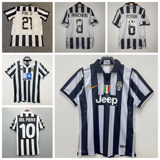 เสื้อกีฬาแขนสั้น ลายทีมชาติฟุตบอล Juventus Marchisio Pirlo Piero 2014-15 1999-2000 ชุดเหย้า สไตล์เรโทร