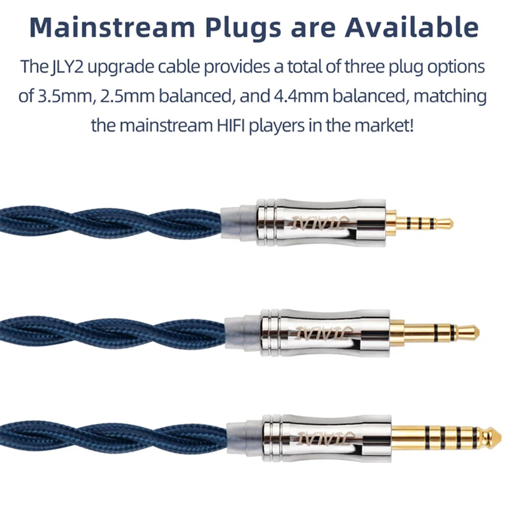Faaeal NiceHCK JIALAI JLY2 สายหูฟัง PP เส้นด้ายชุบเงิน OCC อัพเกรดลวด MMCX/ QDC/0.78 มม.2Pin สําหรับ KXXS ST-10s