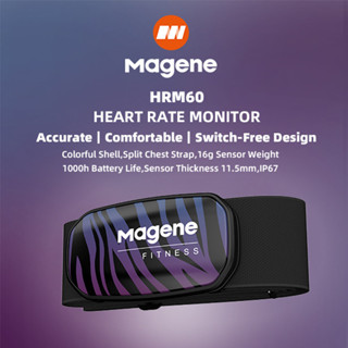 Magene HRM60 สายรัดหน้าอก วัดอัตราการเต้นของหัวใจ ANT+ บลูทูธ IP67 เซนเซอร์วัดอัตราการเต้นของหัวใจ สําหรับ GARMIN Bryton IGPsport XOSS