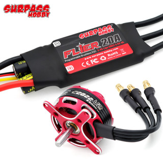 Surpass Hobby มอเตอร์ไร้แปรงถ่าน C2822 C2826 C2830 C2834 C2838 V2 20A 30A ESC สําหรับเฮลิคอปเตอร์บังคับ