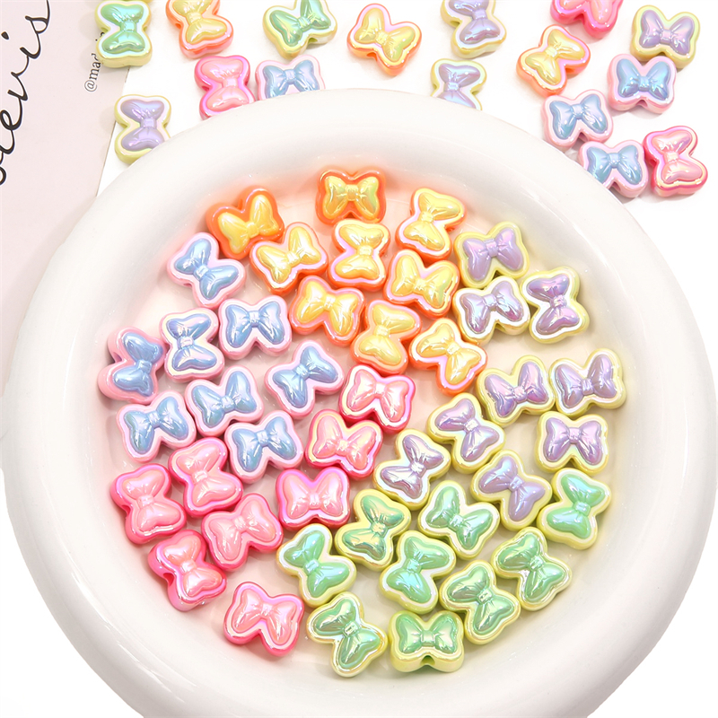 [20X17 มม.] โบว์ชุบสองด้าน เครื่องประดับแฮนด์เมด DIY