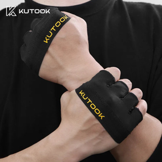 Kutook ถุงมือกีฬา ฟิตเนส สําหรับการฝึกยกน้ําหนัก ออกกําลังกาย บางส่วน ทนทาน พร้อมเบาะรอง สําหรับออกกําลังกาย ยิม