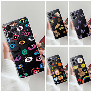 เคสโทรศัพท์มือถือ TPU นิ่ม แบบใส พิมพ์ลายน่ารัก แฟชั่น สําหรับ Xiaomi Redmi 12