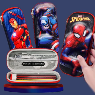 กระเป๋าดินสอ แบบแข็ง กันน้ํา ลายการ์ตูนเจ้าหญิงซูเปอร์ฮีโร่ 3D คุณภาพสูง กล่องดินสอ เครื่องเขียน