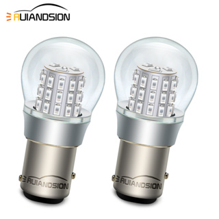 หลอดไฟเบรกท้ายรถยนต์ LED 10-30V 1157 BAY15D P21/5W BAZ15D สีขาว สีเหลือง สีแดง 2 ชิ้น