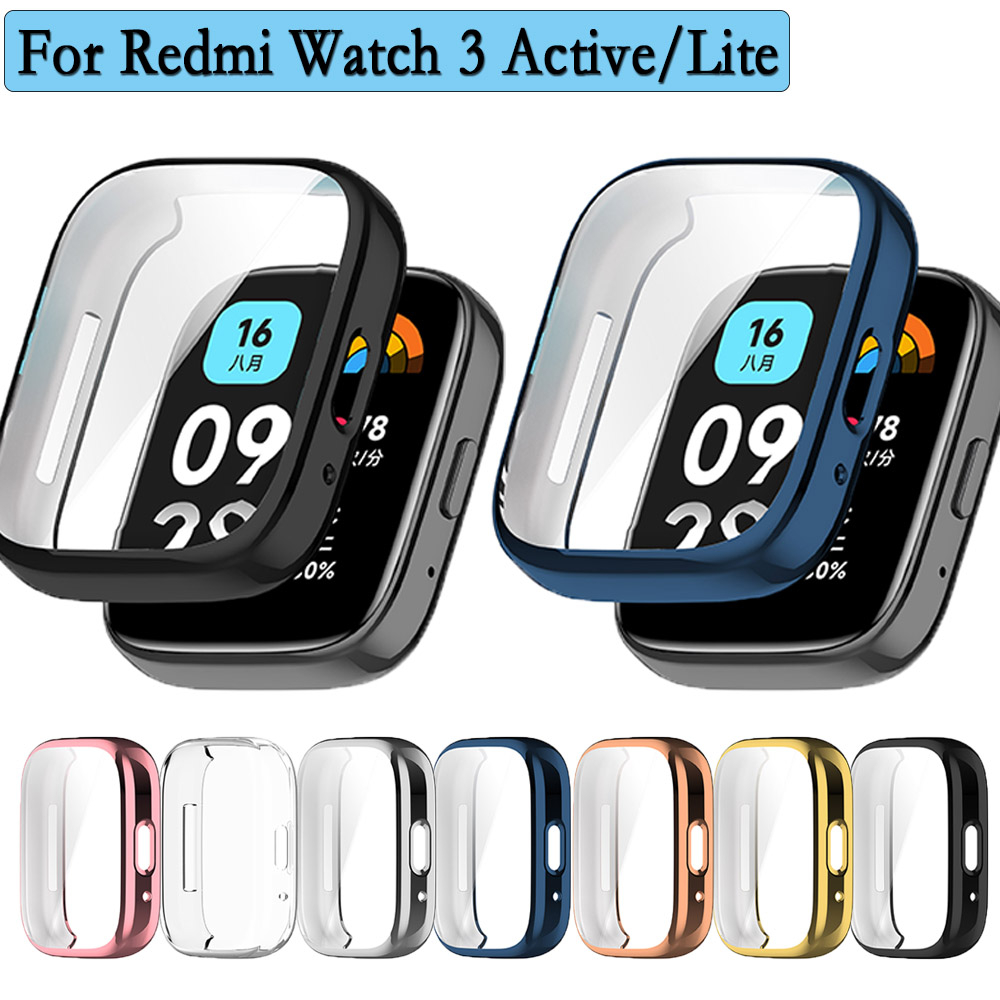 เคส TPU สําหรับ Redmi Watch 3 Active / Lite กันชน อุปกรณ์เสริม ป้องกันเต็มรูปแบบ ซิลิโคน ป้องกันหน้าจอ อุปกรณ์ป้องกัน