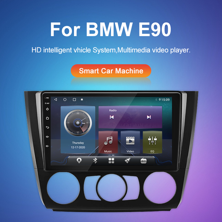 เครื่องเล่น GPS นําทางรถยนต์ หน้าจอขนาดใหญ่ สําหรับ BMW E90 2+32G Android auto Android