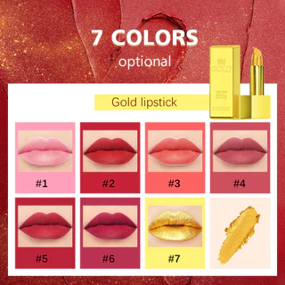 Ibcccndc ลิปสติก เนื้อชิมเมอร์ กลิตเตอร์ 6 ชิ้น/เซต