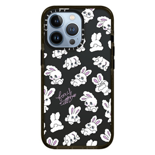 CASE.TIFY Lovely rabbit doodles phone case for iphone 14 14plus 14pro 14promax 13 13pro 13promax cute style 12 12pro 12promax 11 11promax High-end soft transparent casing shockproof x xr xsmax 7plus Black New Design ins styles popular