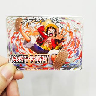 การ์ดโลหะชุบเงิน รูปการ์ตูนอนิเมะ One Piece HIT Card Collection Hollow Out Gloss Oil