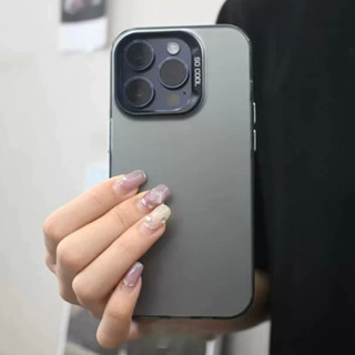 【Matte Acrylic hard case/Grey】เคส compatible for iPhone 11 12 13 14 pro max case