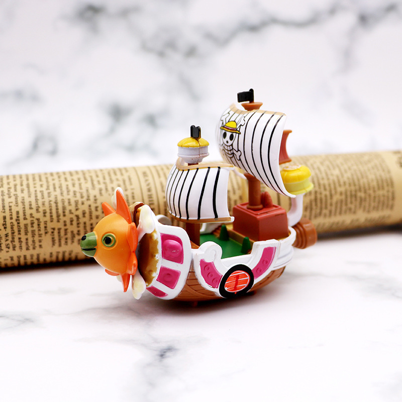 โมเดลฟิกเกอร์ PVC อนิเมะ One Piece Thousand Sunny Pirates Boat Q Version ขนาด 10.5 ซม. ของขวัญ ของเล่นสะสม สําหรับเด็ก