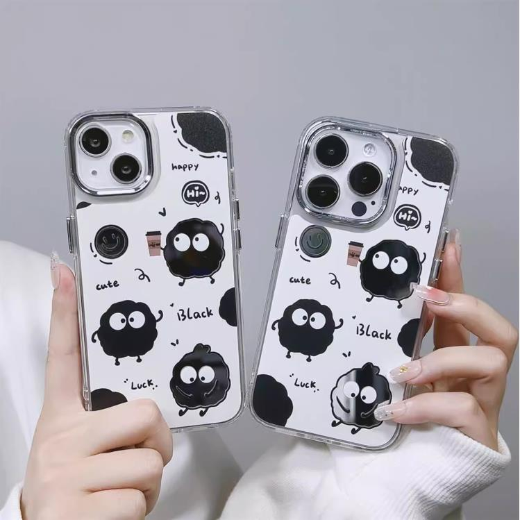 เคสไอโฟน 16/15/14/13/12/11 Pro max Small briquettes mirror Compatible Case iPhone 11,12,13,14,15,16,11PM,12PM,13PM,14PM,15PM,16PM